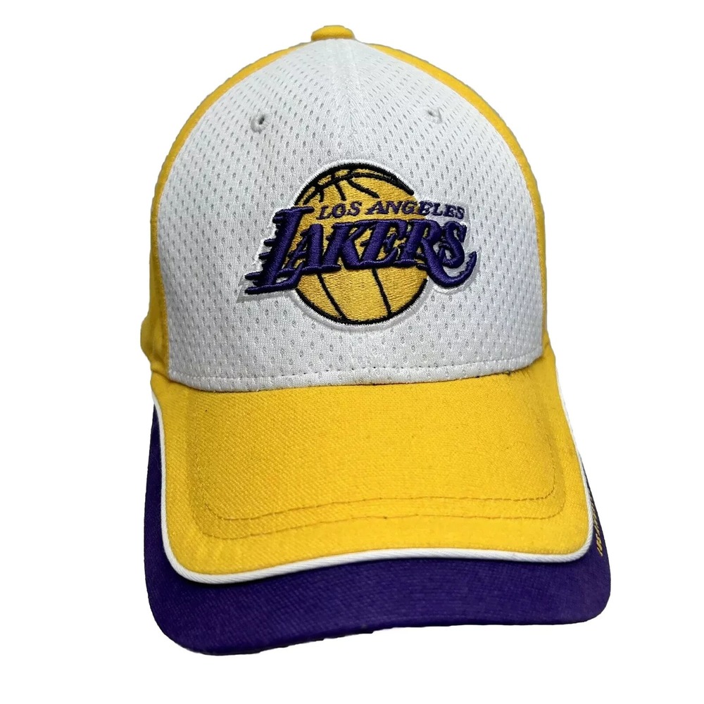 Vintage Reebok LA Lakers NBA Yellow Adjustable Ball Cap Hat (YB)